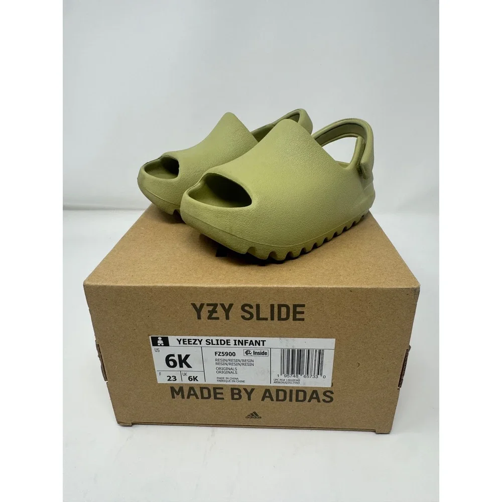 Adidas Yeezy Slide Infant Resin FZ5900 Green Kids Size 6K